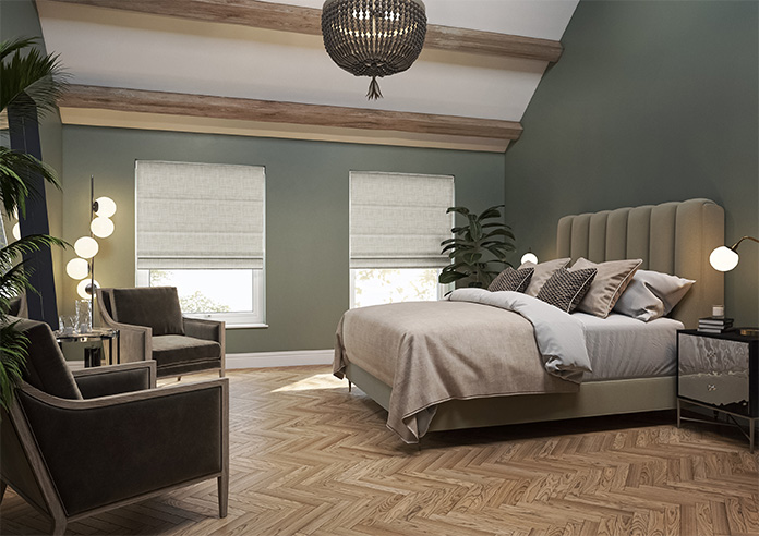 Oban, Gneiss Grey - Motorised Roman Blind - Image 6